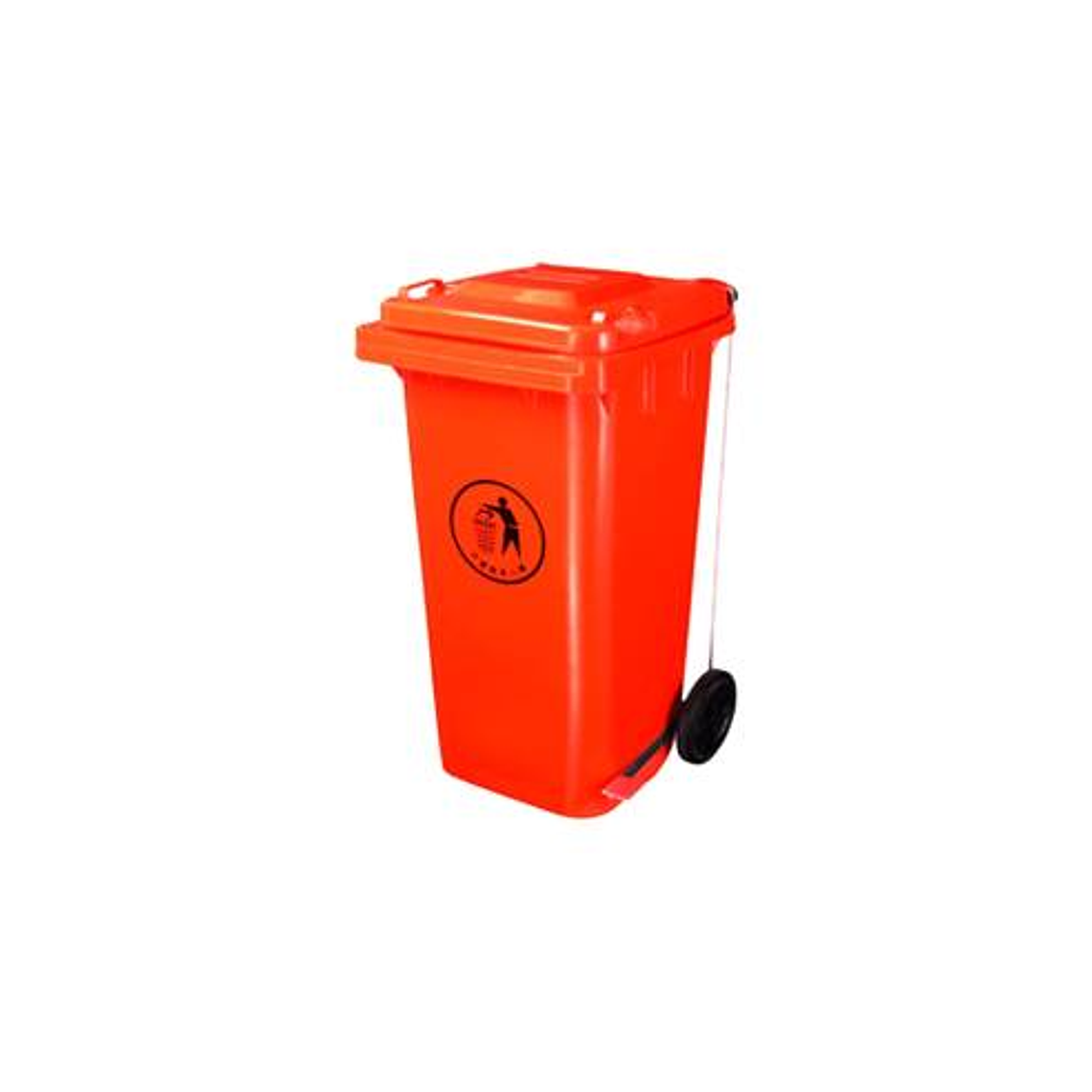 Contenedor de Basura 2 ruedas 120 Litros Rojo 1