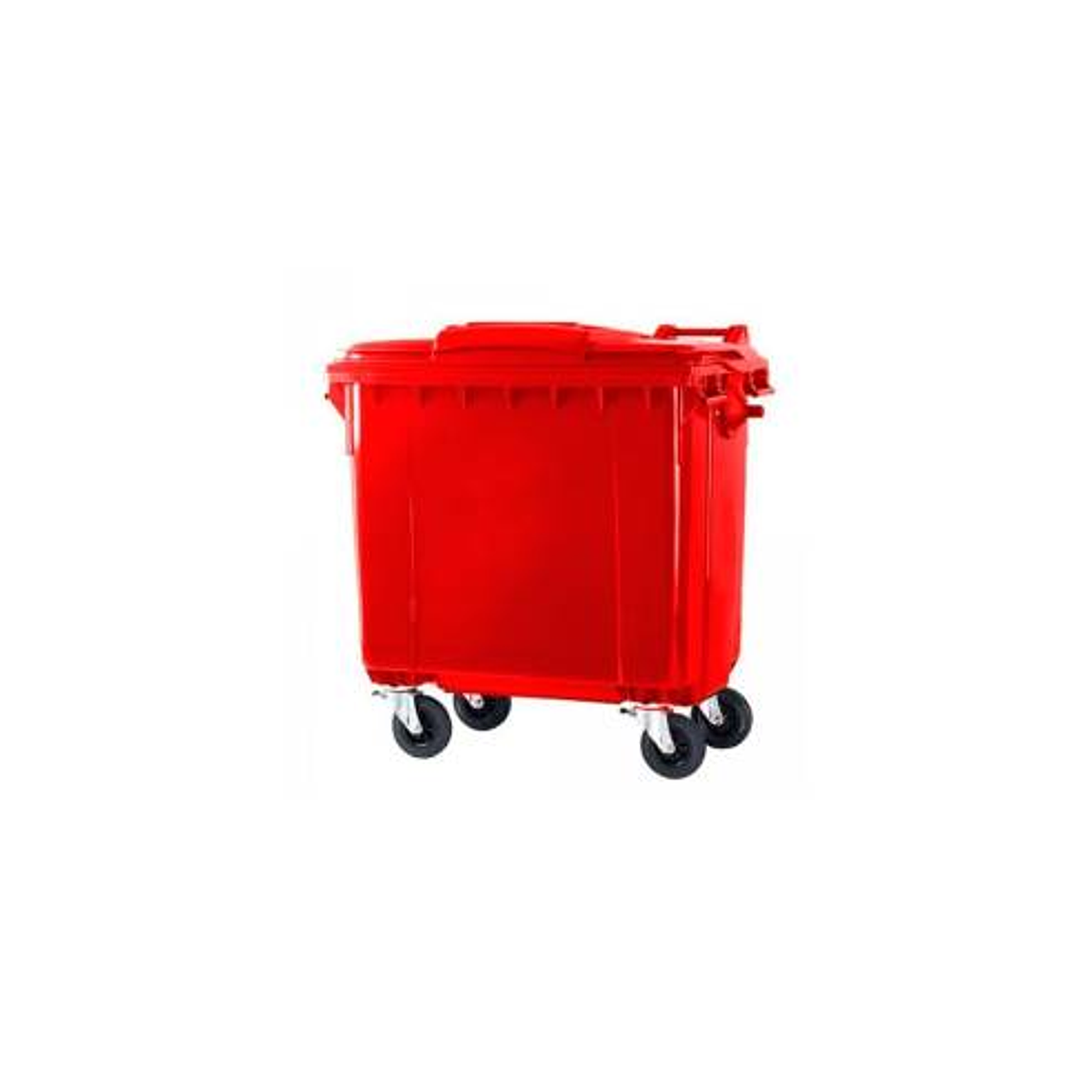 Contenedor de Basura 4 ruedas 660 Litros Rojo 1