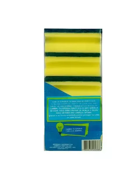 Pack 5 esponjas acanaladas PurityEco