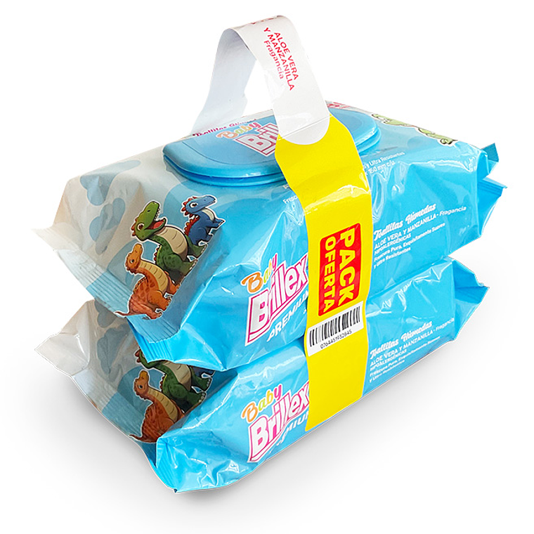 PACK TOALLA HUMEDA BEBE BRILLEX 2X80UNI 1