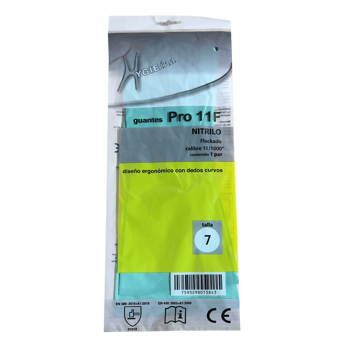 Guante Nitrilo Industrial Par Hygieina 1