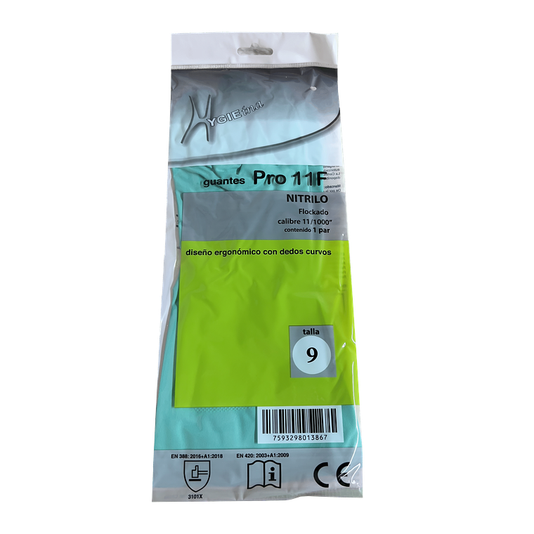 Guante Nitrilo Industrial Par Hygieina 2
