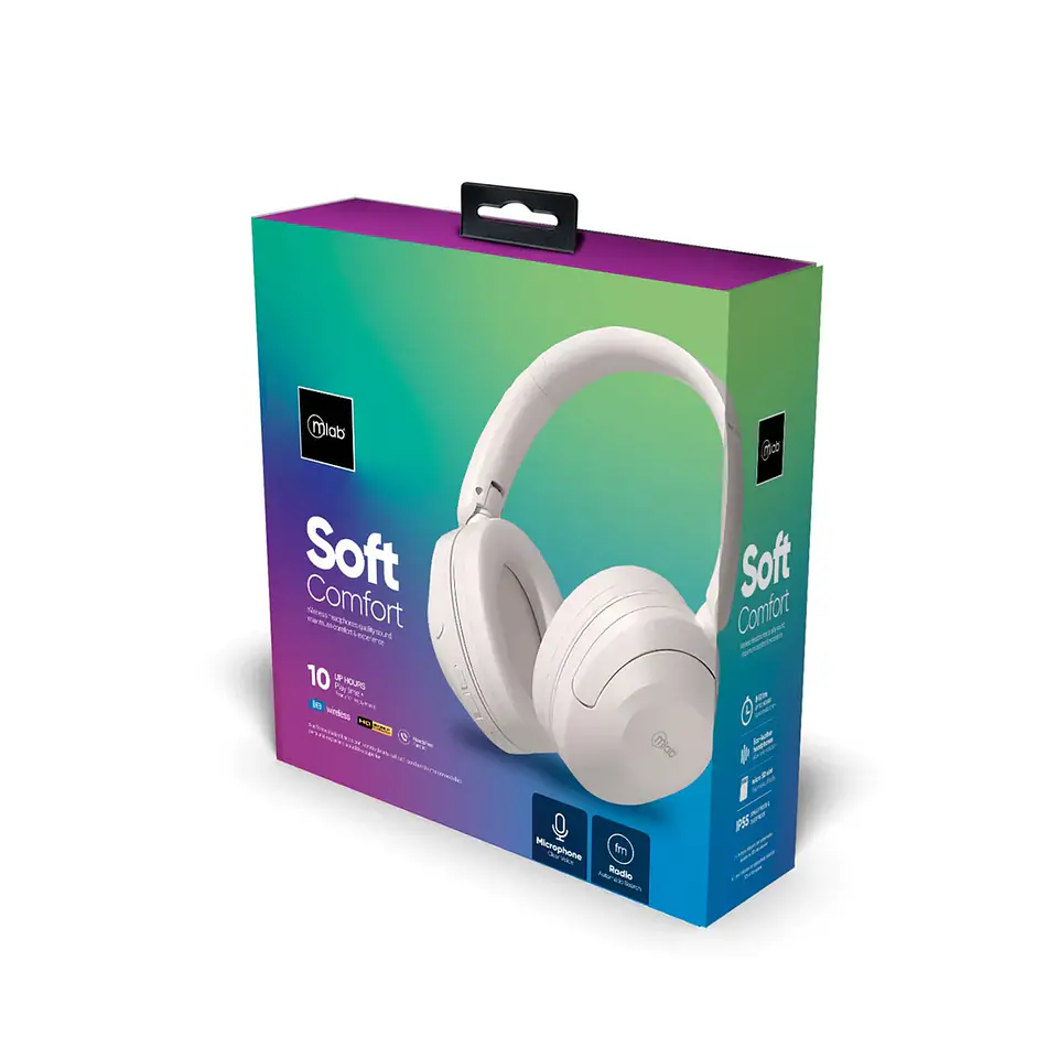 AUDIFONO MLAB BLUETOOTH TIPO C SUAVE CONFORT BLANCO  4