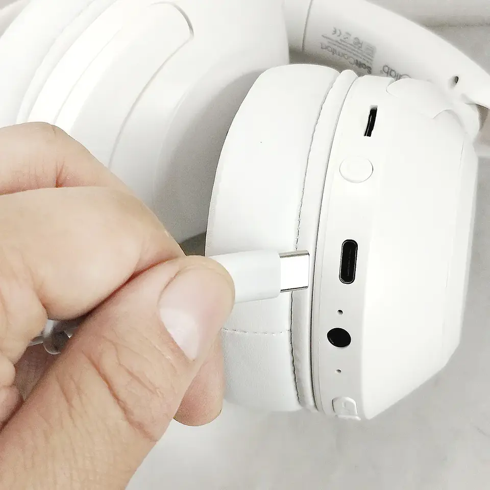 AUDIFONO MLAB BLUETOOTH TIPO C SUAVE CONFORT BLANCO  5