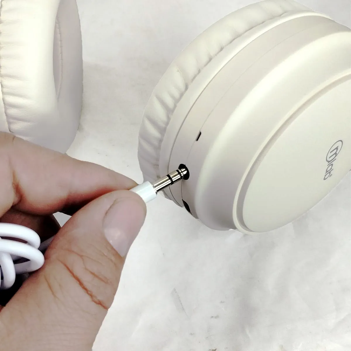 MLAB AUDIFONO ANC BLUETOOTH TIPO C DINÁMICO STOP RUIDO BLANCO  4