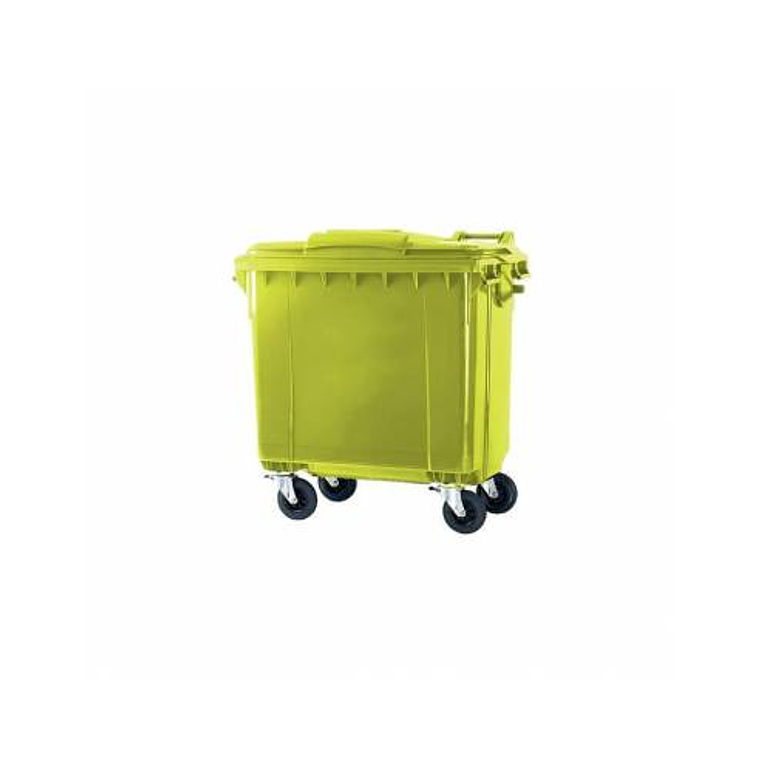 Contenedor de Basura 4 ruedas 660 Litros Amarillo 1