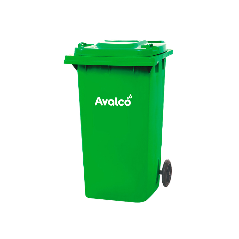 Contenedor de Basura 2 ruedas 240 Litros Verde 1