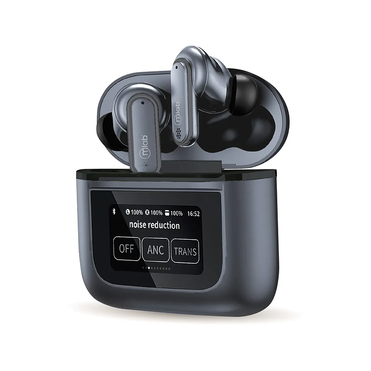 MLAB AUDIFONO TWS ANC + ENC TRAVEL ATMOSPHERE TOUCH SCREEN PRO 2