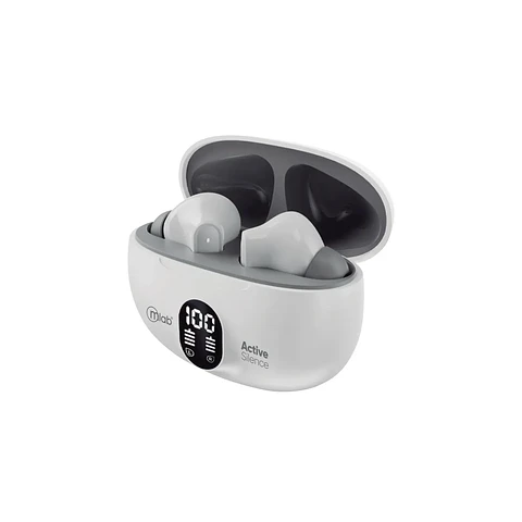 MLAB AUDIFONO TWS ANC + ENC ACTIVE SILENCE STRONG BLANCO/GRIS