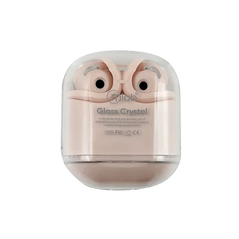 AUDIFONO MLAB TWS CRYSTAL + ESTUCHE DE SILICONA ROSA 