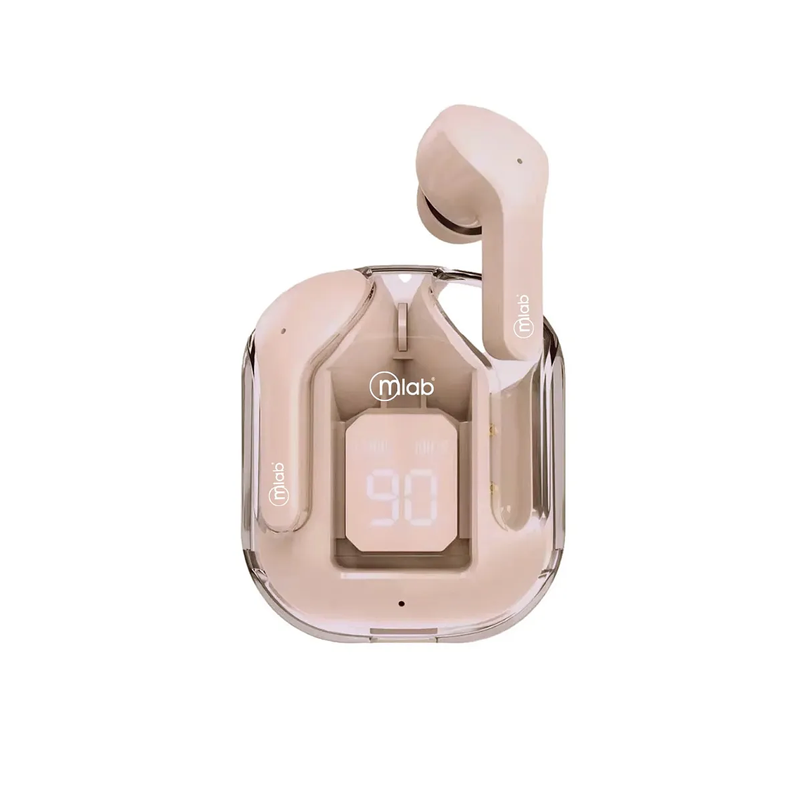 AUDIFONO MLAB TWS CRYSTAL + ESTUCHE DE SILICONA ROSA  1