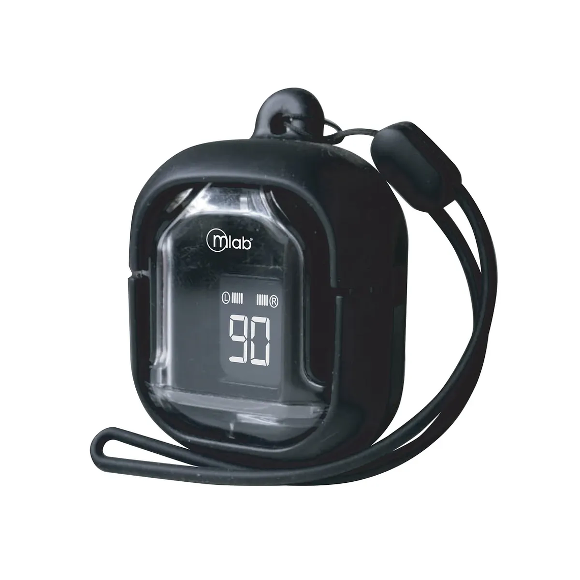 AUDIFONO MLAB TWS CRYSTAL + ESTUCHE DE SILICONA NEGRO  2