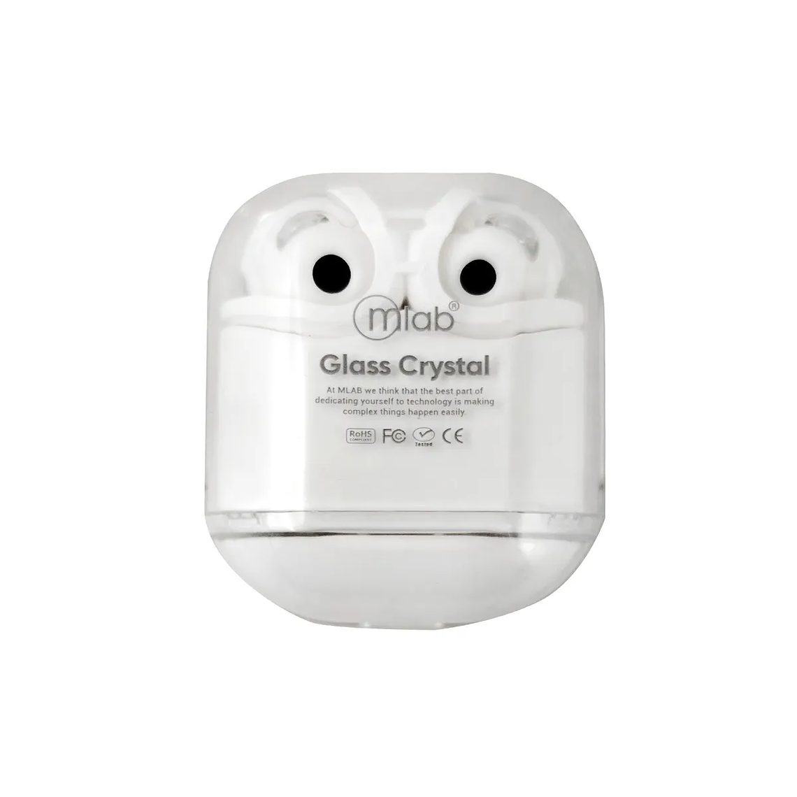 AUDIFONO MLAB TWS CRYSTAL + ESTUCHE DE SILICONA BLANCO 4