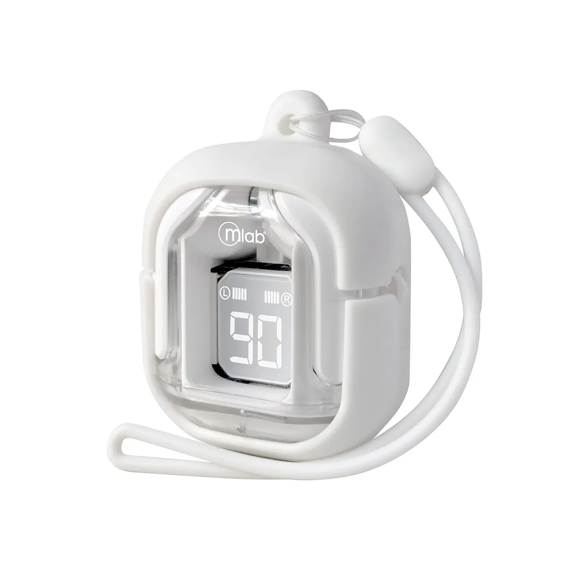 AUDIFONO MLAB TWS CRYSTAL + ESTUCHE DE SILICONA BLANCO 2