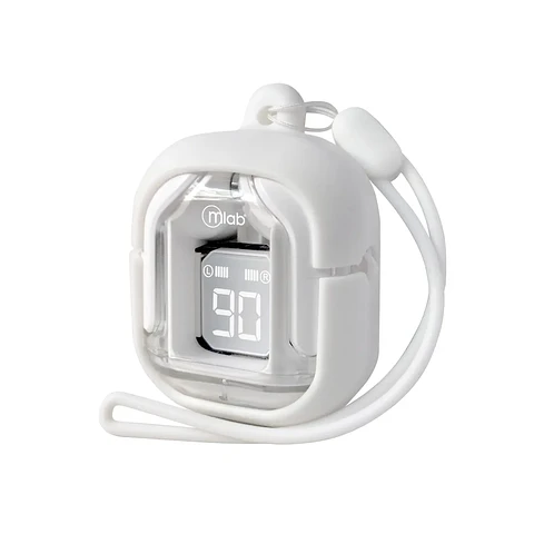 AUDIFONO MLAB TWS CRYSTAL + ESTUCHE DE SILICONA BLANCO