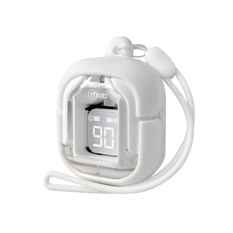 AUDIFONO MLAB TWS CRYSTAL + ESTUCHE DE SILICONA BLANCO 2