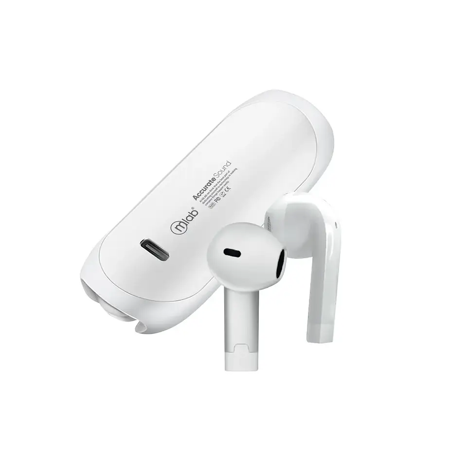 AUDIFONO MLAB TWS SONIDO PRECISO BLANCO 1