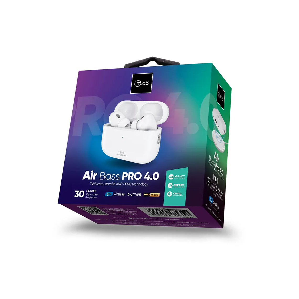 MLAB AUDIFONO TWS ANC + ENC AIR-BASS PRO 4.0  5