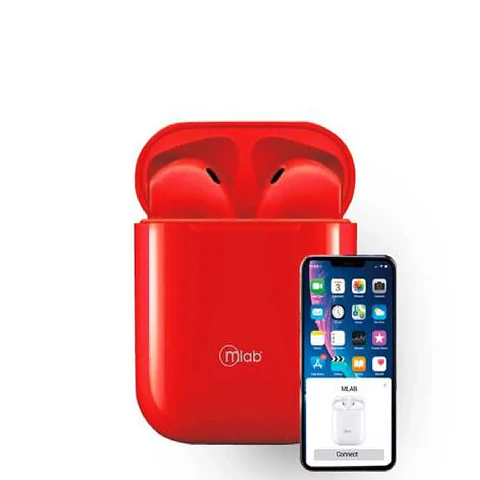 MLAB AUDIFONO AIR CHARGE TOUCH ROJO