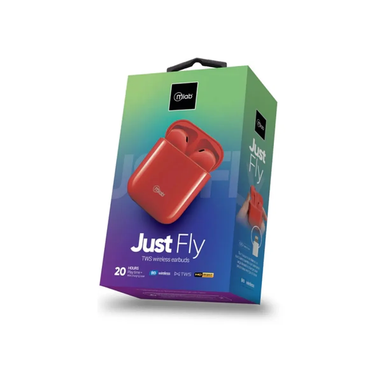 MLAB AUDIFONO AIR CHARGE TOUCH ROJO 3