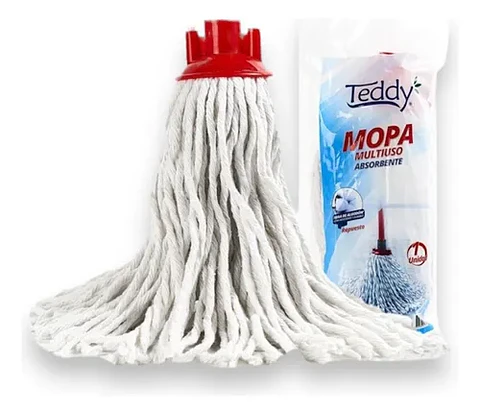 Mopa Teddy fibra redonda con mango