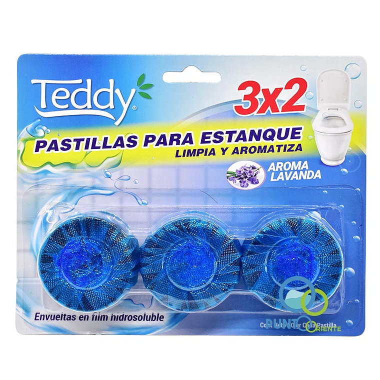 PASTILLAS PARA ESTANQUE TEDDY PACK 3 UND 1