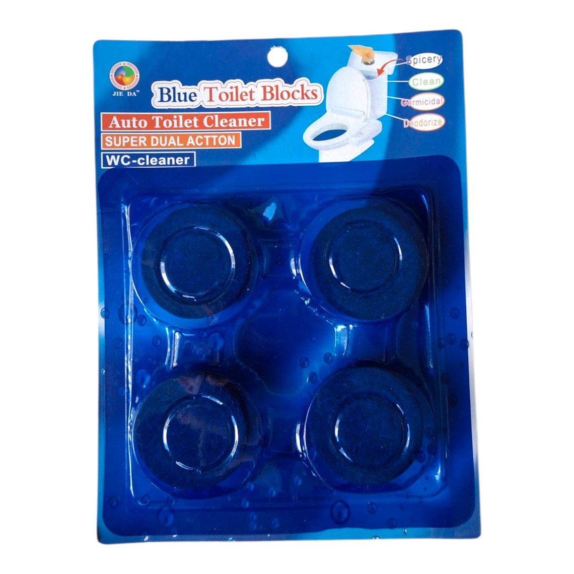 Pastilla estanque WC Azul 4und 1