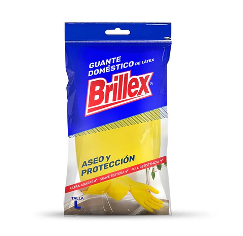 Guantes multiuso Aseo Latex – Brillex S/M/L