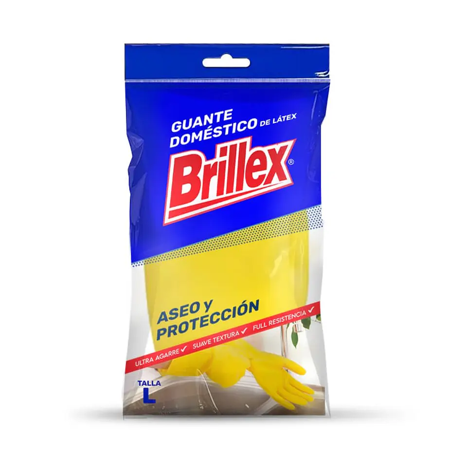 Guantes multiuso Aseo Latex – Brillex S/M/L 1