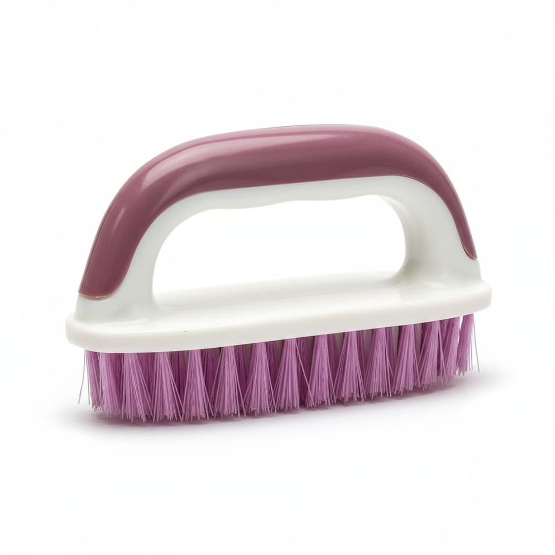 Escobilla ovalada morada con blanco 1