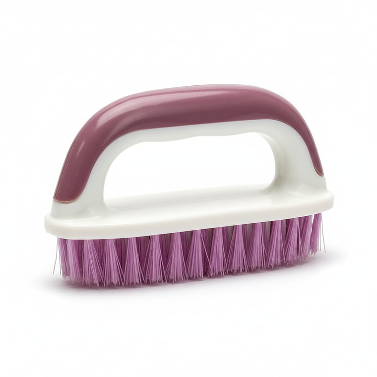 Escobilla ovalada morada con blanco 1