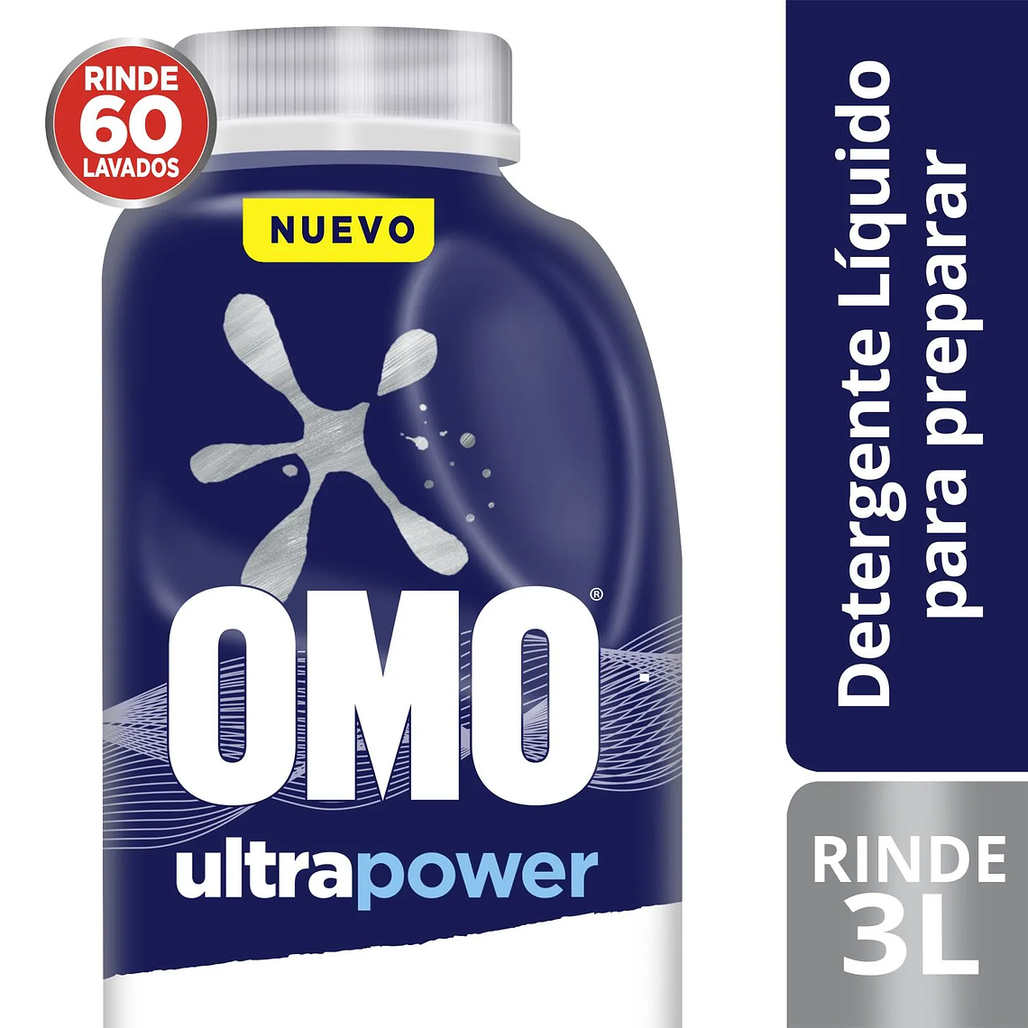 Detergente Líquido Omo Ultra Power Diluible 500 ml 1