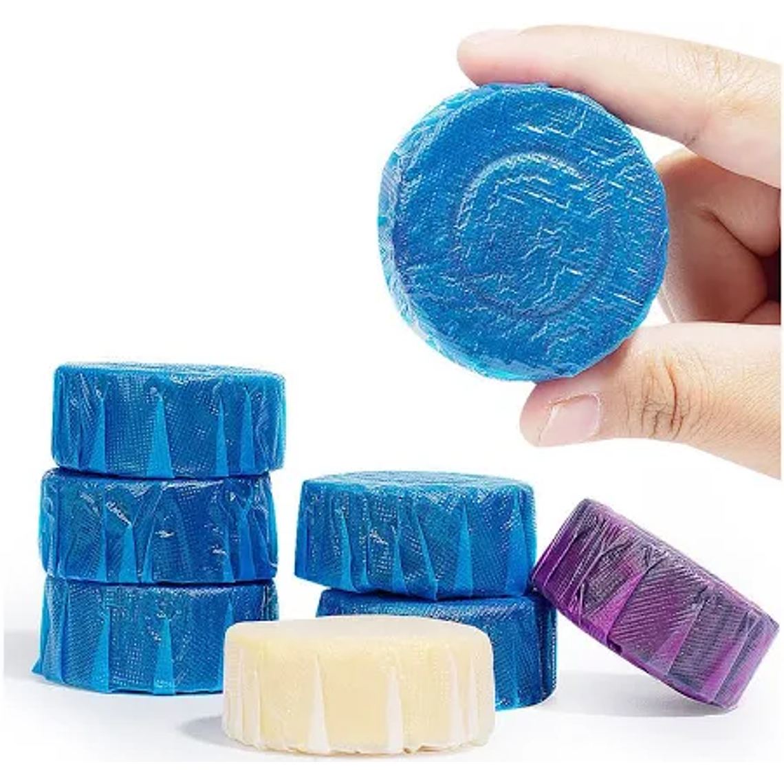 Aromatizante Aileda Baño, Pastilla de estanque pastilla azul 50 g 4 u 2