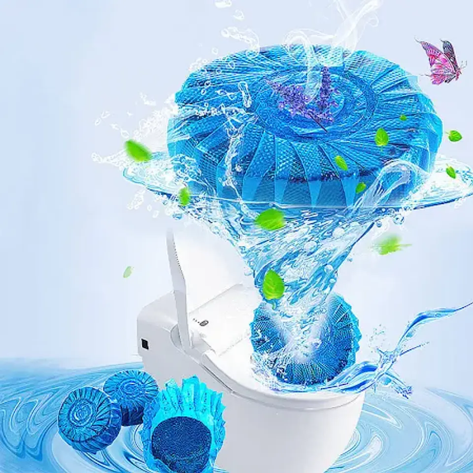 Aromatizante Aileda Baño, Pastilla de estanque pastilla azul 50 g 4 u 3