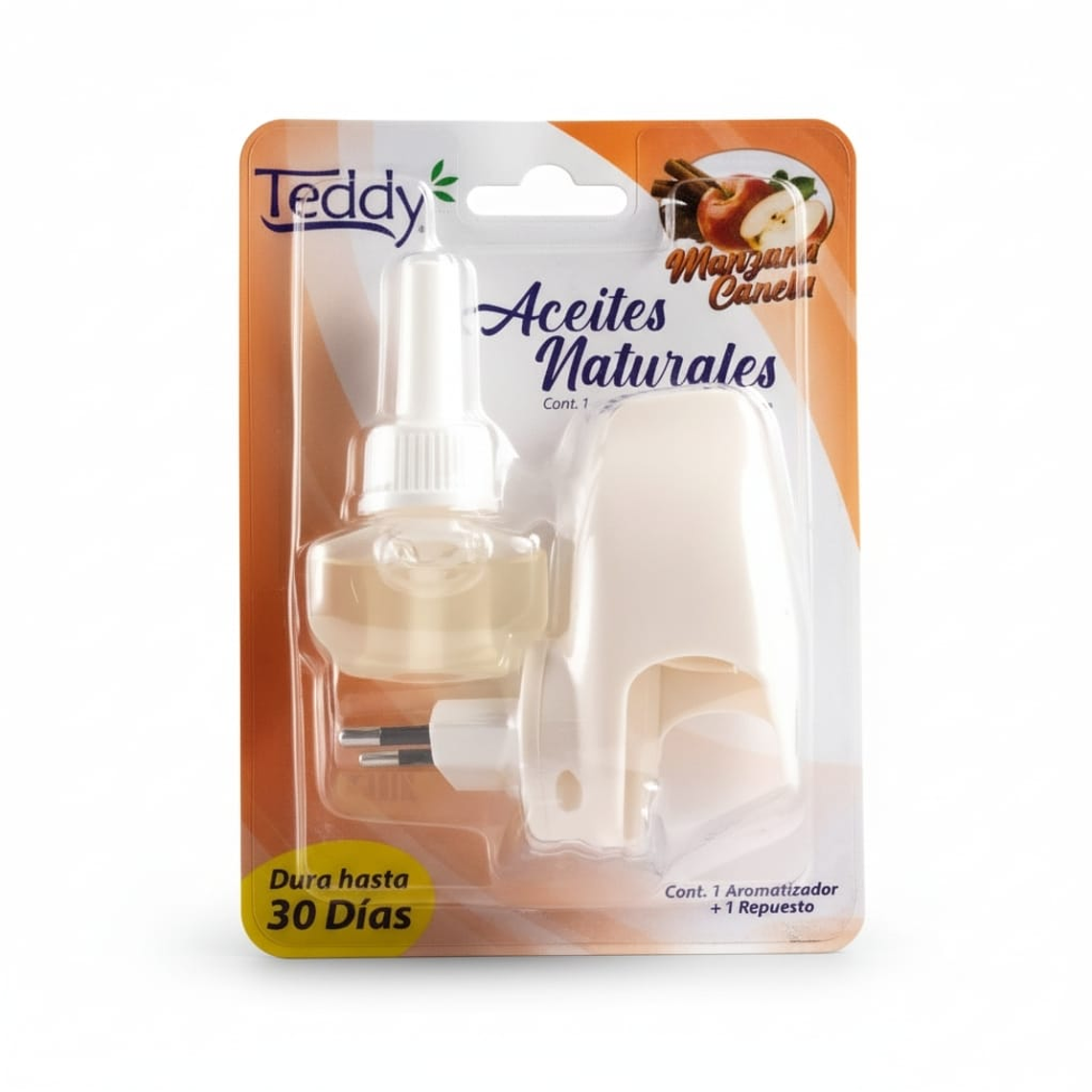 Ambientador Enchufe+repuesto Teddy Manzana Canela Aromas 30 Dias 1