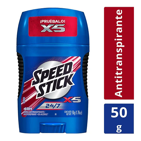 Desodorante Antitranspirante Speed Stick X5 Barra 50 g
