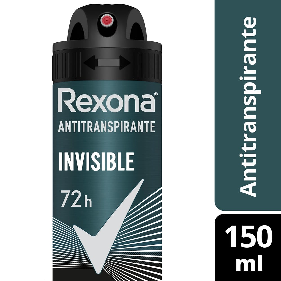 Desodorante en Aerosol Rexona Men Invisible, 150 ml 1