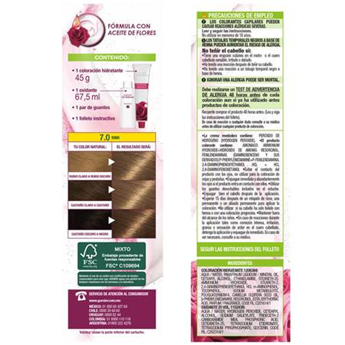 Nutrisse Cor Intensa Garnier 7.0 Rubio 3