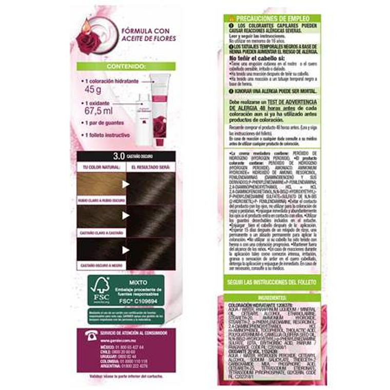 Nutrisse Cor Intensa Garnier 3.0 Castaño Oscuro 4