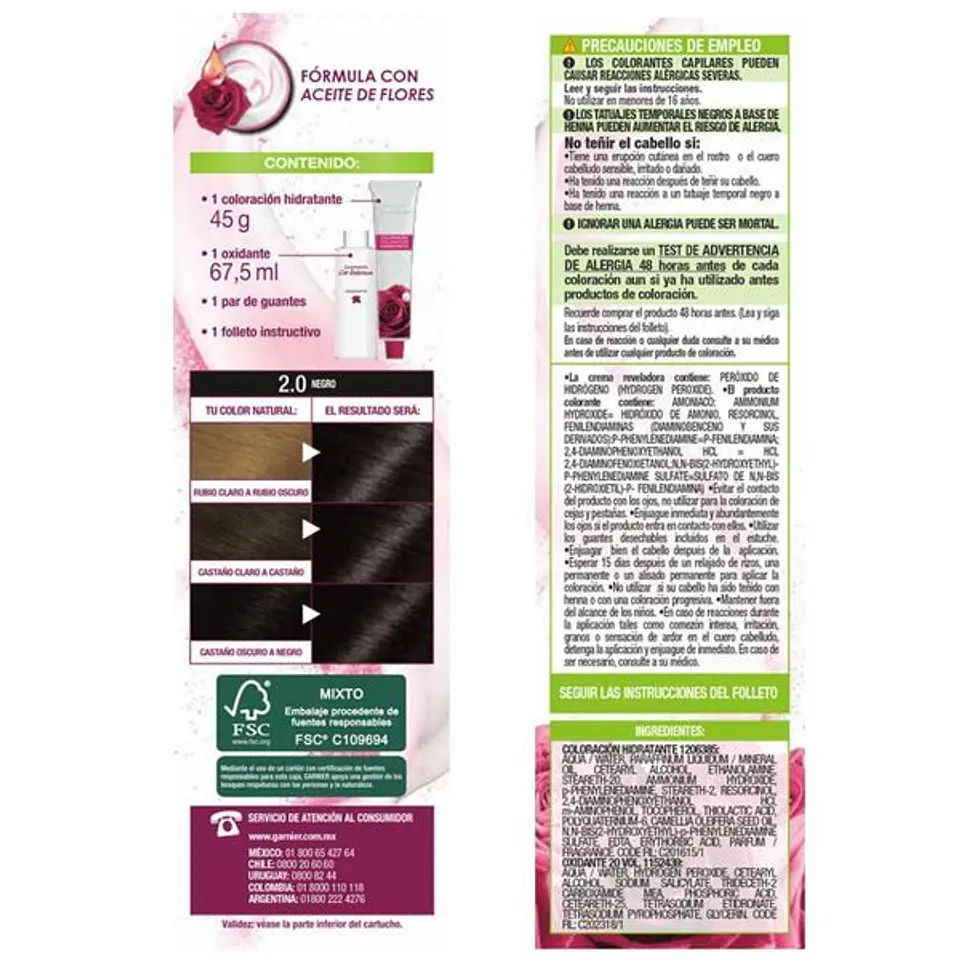 Nutrisse Cor Intensa Garnier 2.0 Negro 4