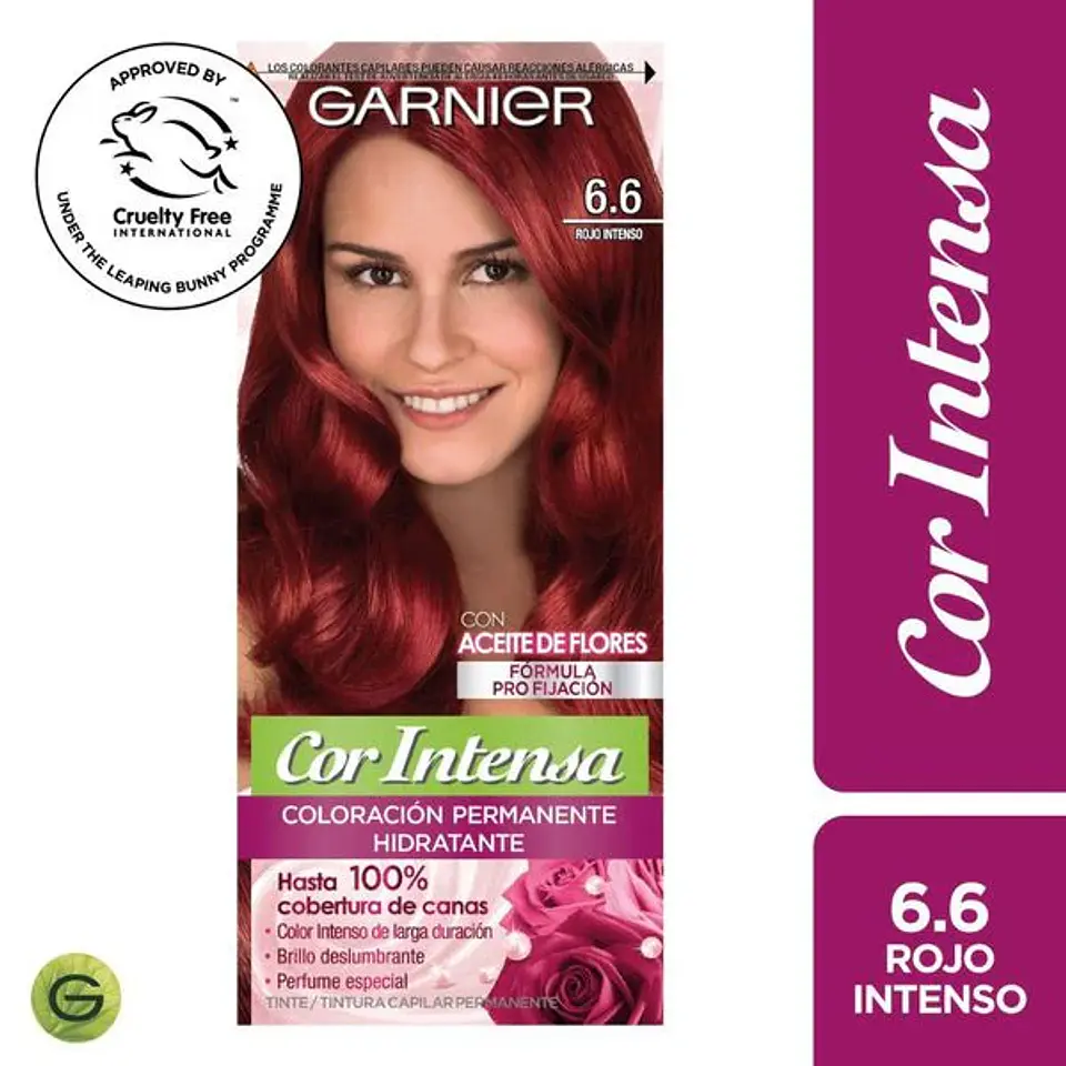 Nutrisse Cor Intensa Garnier 6.6 Rojo Intenso 1