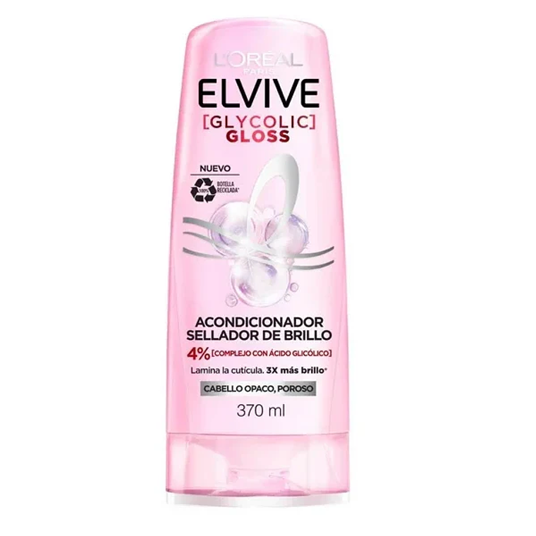 Acondicionador Elvive Glycolic Gloss 370ml 2