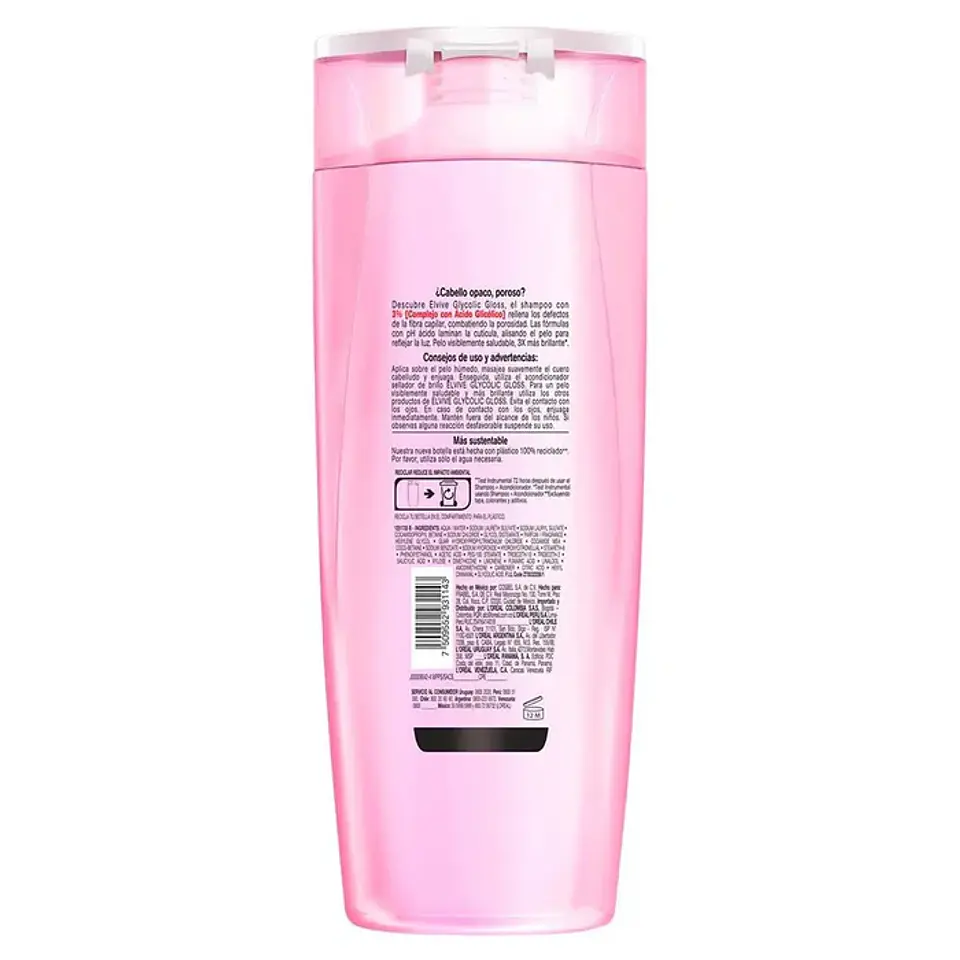 Shampoo Elvive Glycolic Gloss 370ml 3
