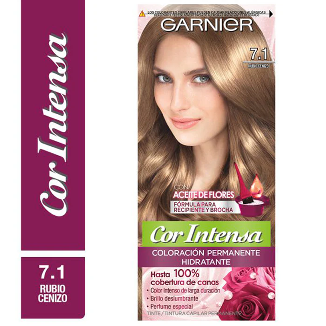 Nutrisse Cor Intensa Garnier 7.1 Rubio Ceniza 1