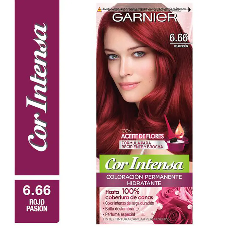 Nutrisse Cor Intensa Garnier 6.66 Rojo Pasión 1