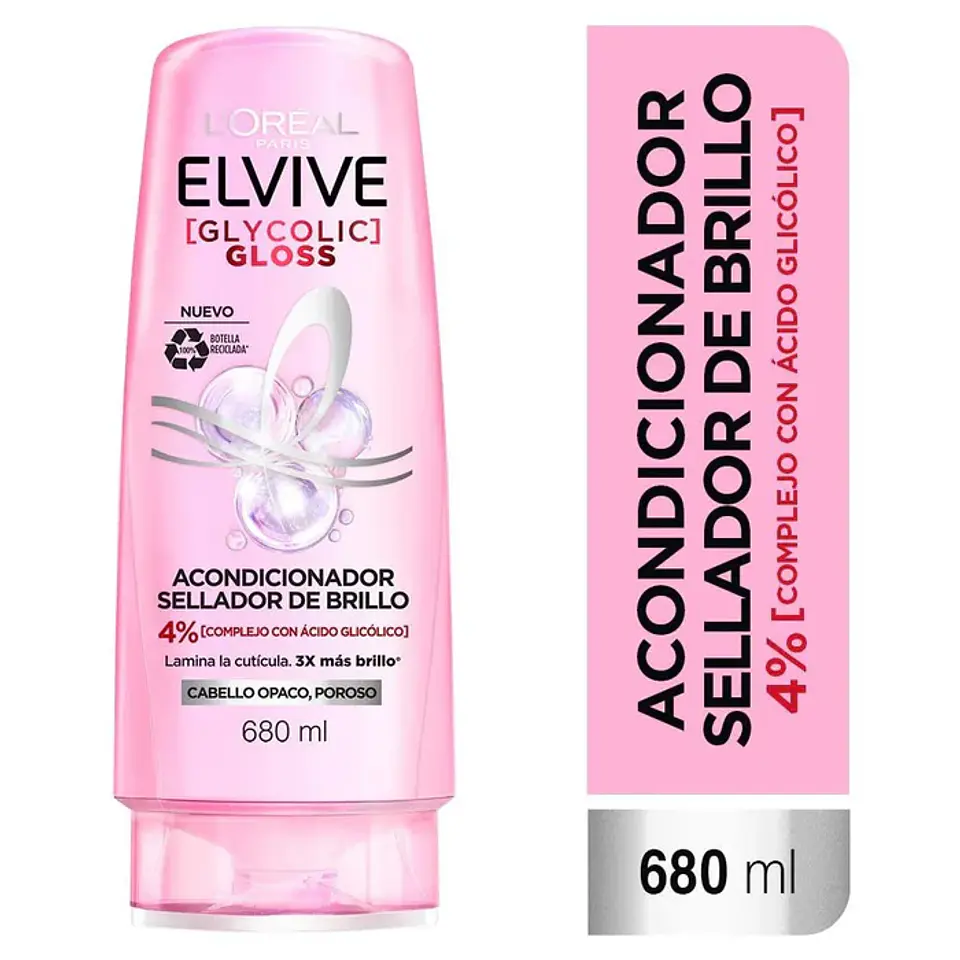 Acondicionador Elvive Glycolic Gloss 680ml 1