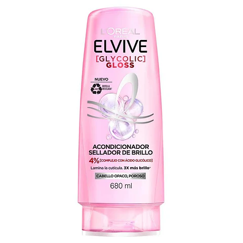 Acondicionador Elvive Glycolic Gloss 680ml