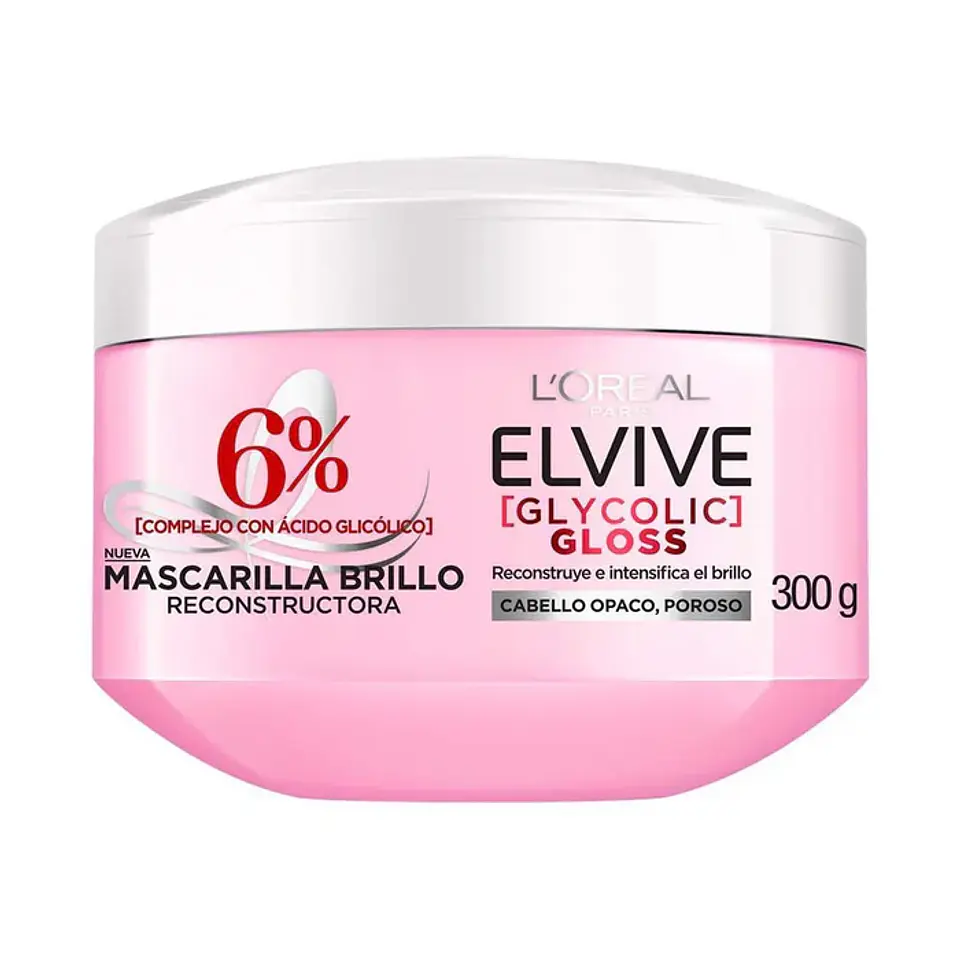 Crema de Tratamiento Elvive Glycolic Gloss 300g 2
