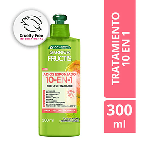 Fructis Crema de Peinar 10en1 Adiós esponjado 300ml
