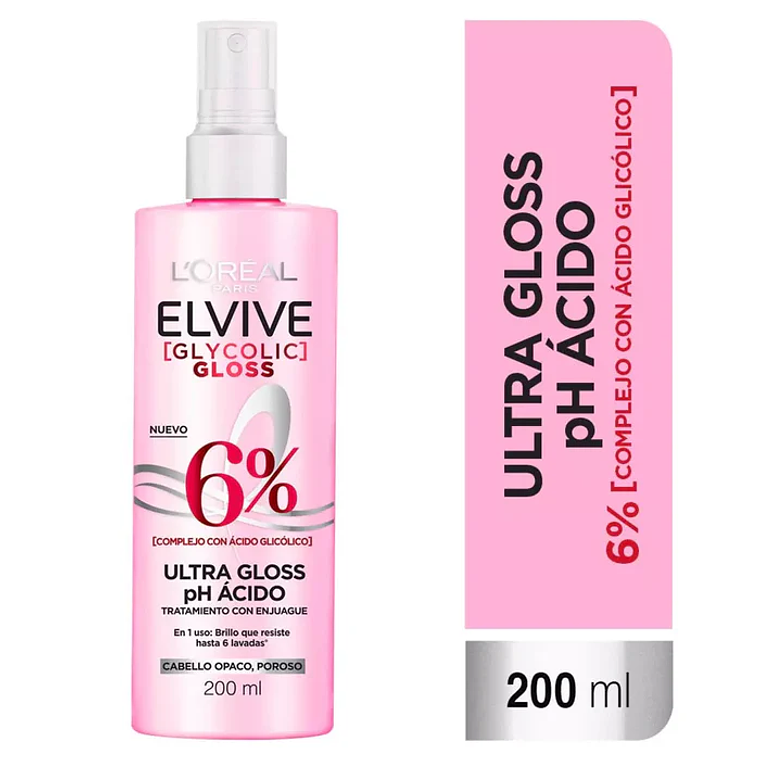 Spray Acidifier Elvive Glycolic Gloss 200ml 1